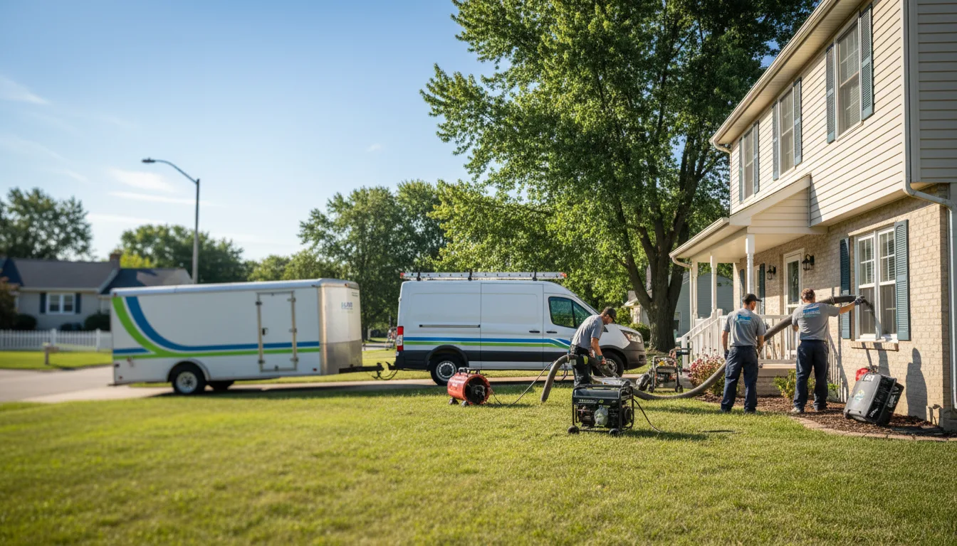 Flooded Basement Restoration And Cleanup With Repair in Jonesville, MI near me